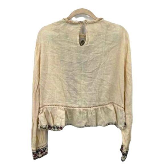 Zara Romantic embroidered blouse size medium - Picture 4 of 10